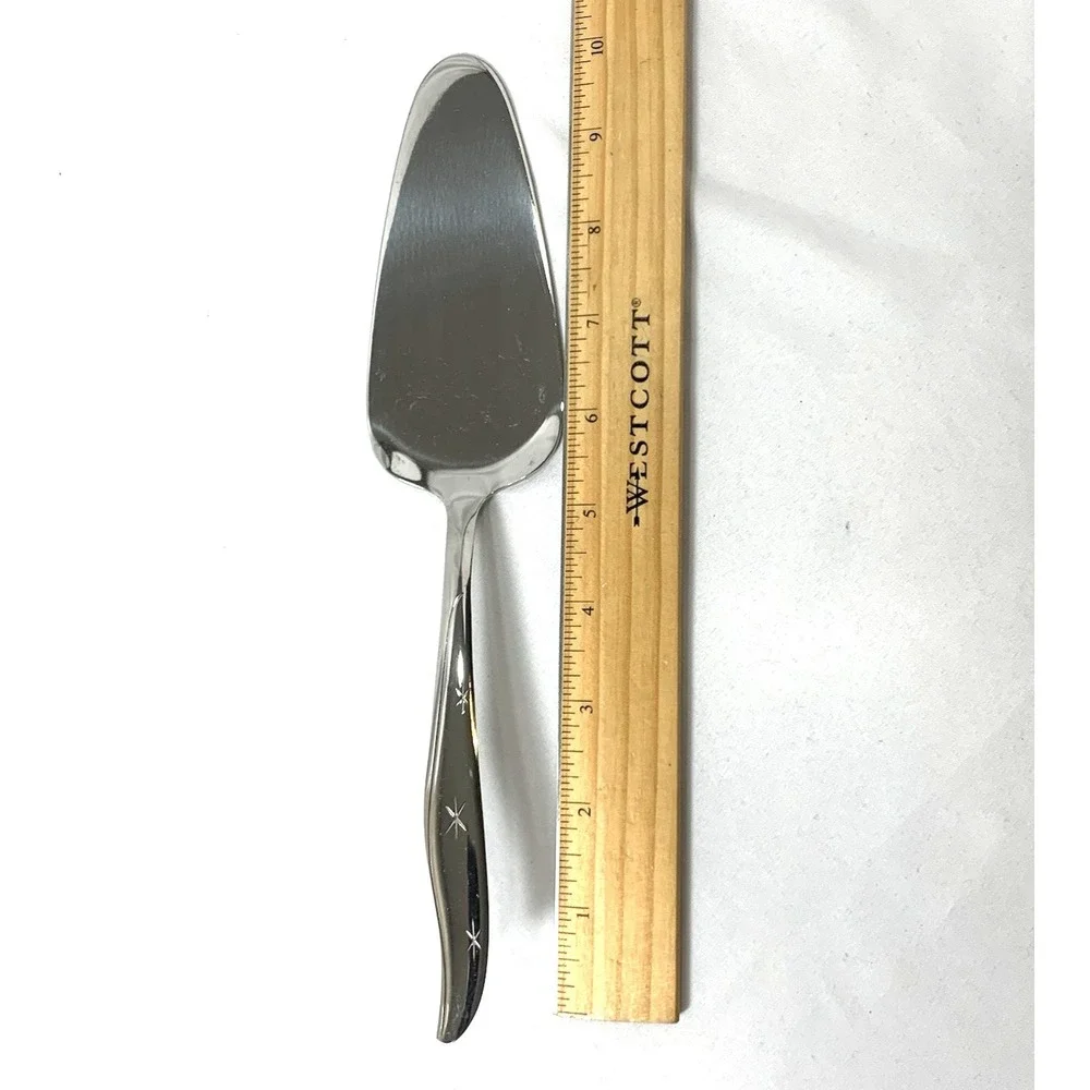 Mar-Crest CITATION Cake Pie Server‎ Stainless Flatware Atomic Starburst Vintage